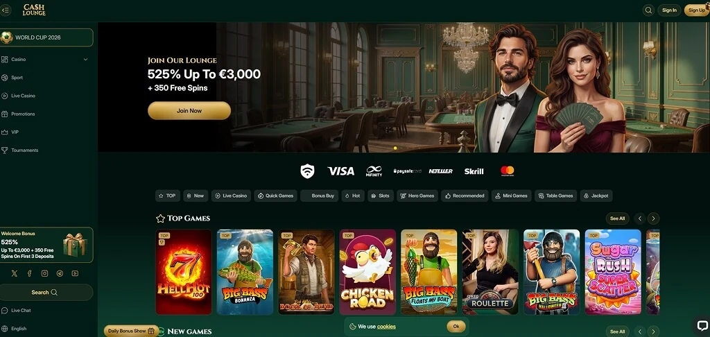 La lobby di CashLounge
