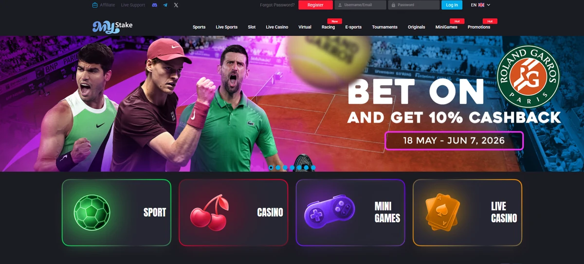 La lobby di MyStake